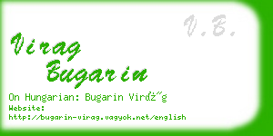 virag bugarin business card